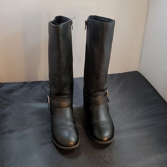 CAT& JACK ROUND TOE SIDE ZIPPER CLOSURE KNEE LENGTH BOOT - Picture 3 of 13